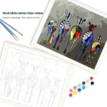 Art mural Savane Africaine - Évoque la faune et la flore d'Afrique