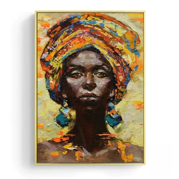 Tableau d'art mural africain pour intérieur moderne