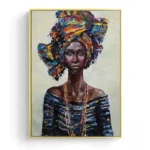 Tableau design mettant en valeur la culture africaine
