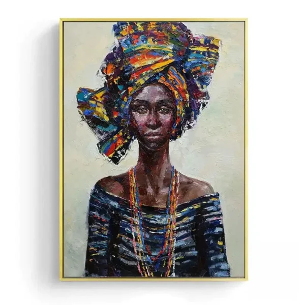 Tableau design mettant en valeur la culture africaine