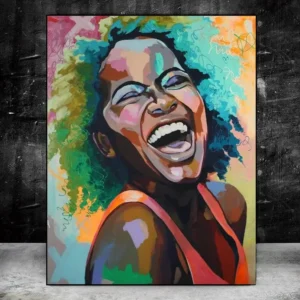 Tableau Visage Africain, art mural unique