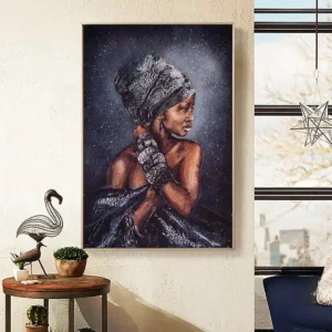 Tableau Africain décoratif inspiré de l'art africain