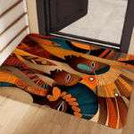 Tapis Africain Abstrait aux motifs uniques et colorés