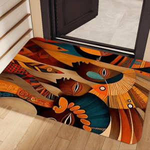 Tapis Africain Abstrait aux motifs uniques et colorés