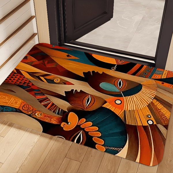 tapis-africain-abstrait-1 Tapis Africain Abstrait aux motifs uniques et colorés