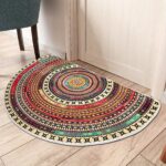 Tapis Africain Demi-Cercle en design traditionnel