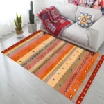 Tapis africain pour intérieur, ambiance chaleureuse