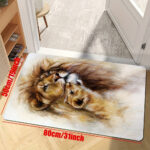 Tapis motif lion pour un intérieur chic et original
