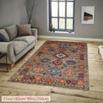 Tapis africain avec des designs ethniques colorés