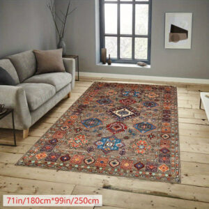 Tapis africain avec des designs ethniques colorés
