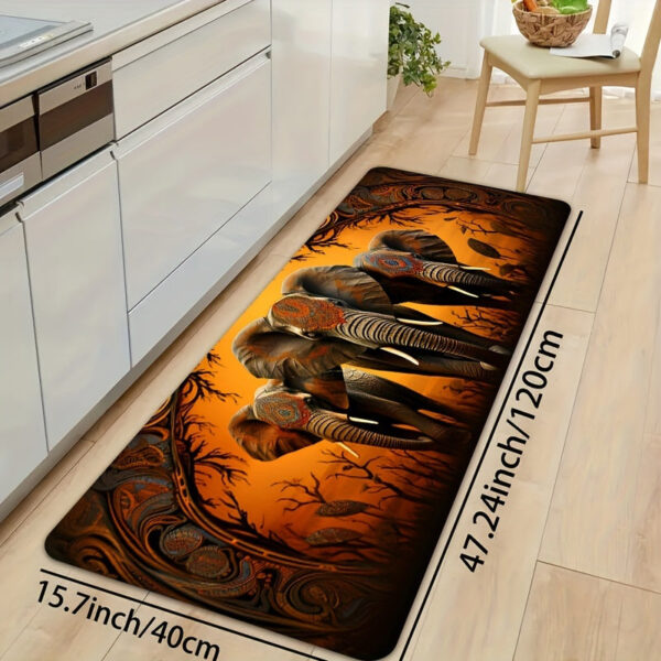 tapis-de-cuisine-africain-motif-elephant-1 Tapis Africain motif éléphant pour cuisine