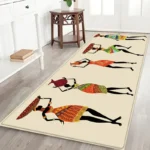 Tapis Ethnique avec textures variées et couleurs chaudes
