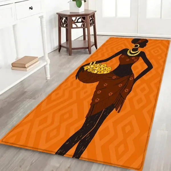 Tapis Ethnique Africain, pièce artisanale authentique