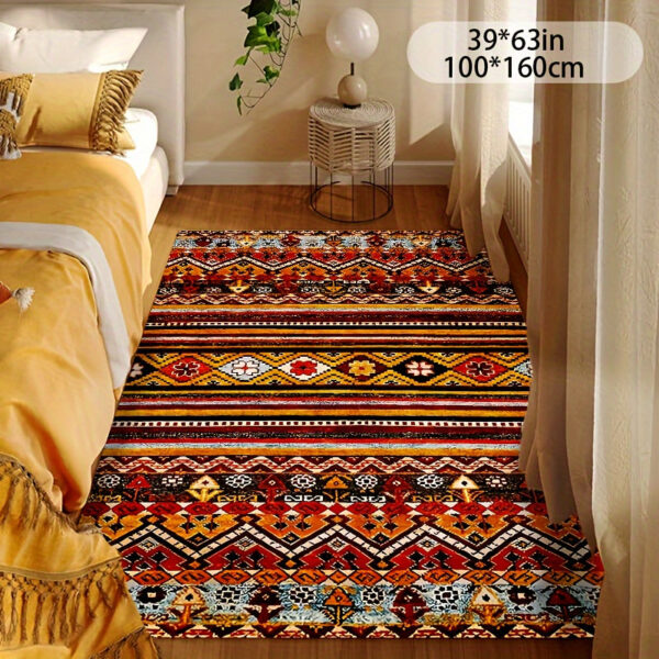tapis-ethnique-dafrique-1 Tapis africain ethnique aux motifs colorés