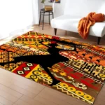 Tapis africain contemporain pour rehausser l'espace