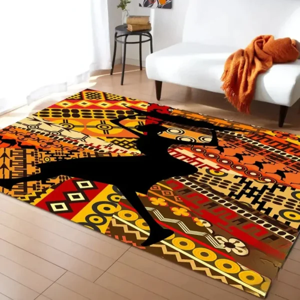 Tapis africain contemporain pour rehausser l'espace