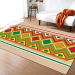 Tapis salon aux motifs culturels riches et variés
