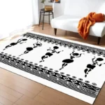 Tapis africain aux textures naturelles pour confort