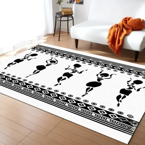 Tapis africain aux textures naturelles pour confort