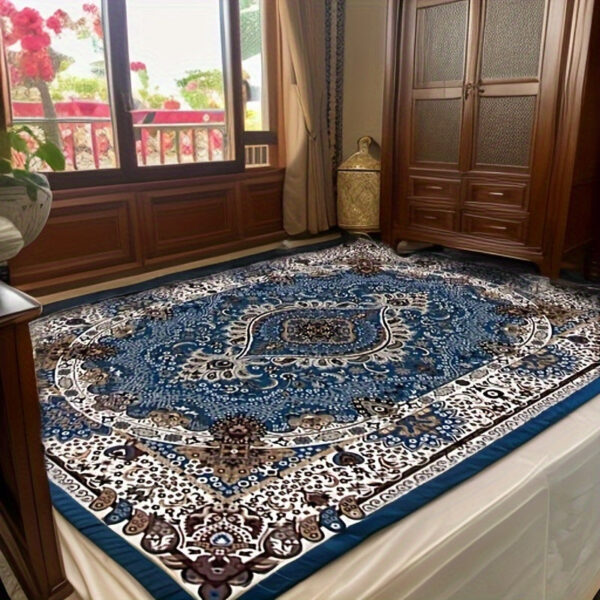 Tapis de salon africain aux tons apaisants