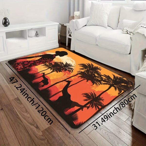 Tapis déco savane, design inspiré d'Afrique