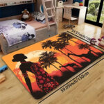 Tapis élégant savane, accents culturels africains