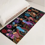 Tapis africain aux motifs artisanaux distinctifs