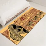 Tapis décoratif avec influences culturelles africaines