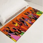 Tapis style africain aux motifs originaux