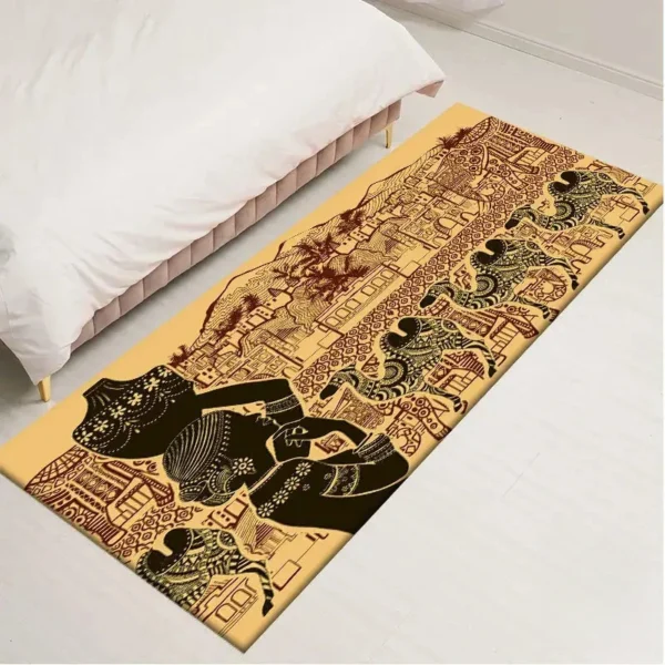 Tapis moderne inspiré de l'art africain