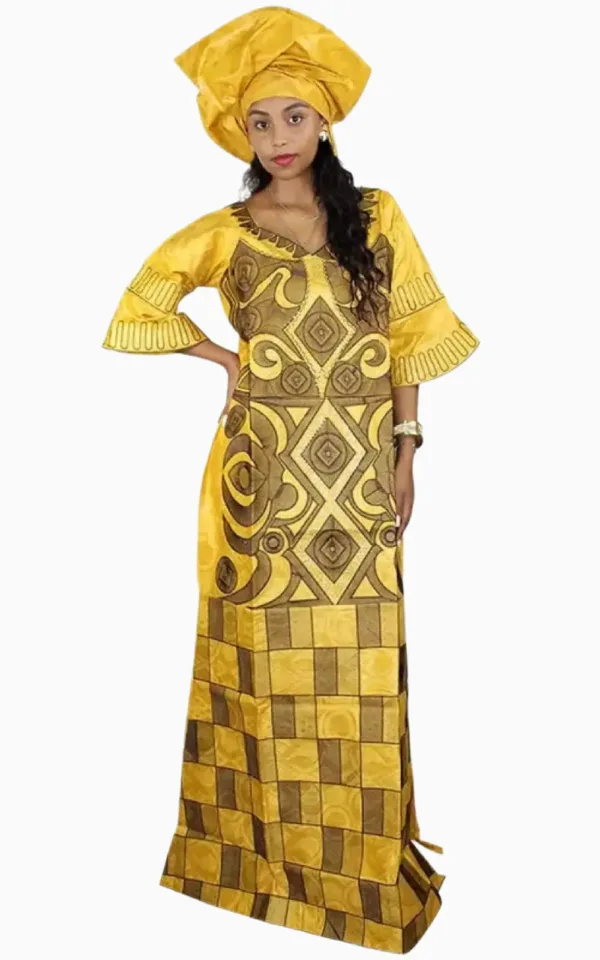 Vêtement africain traditionnel pour femme, idéal pour événements