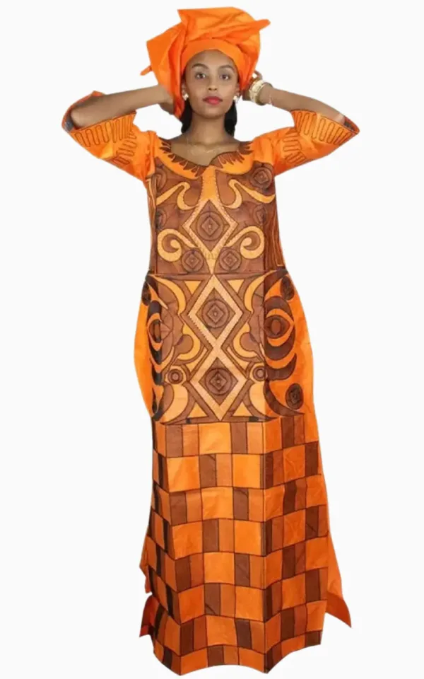 Robe africaine mariage femme, design unique et chic