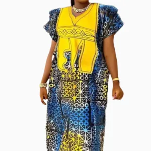 Tenue Boubou Femme élégante et colorée