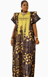 Boubou africain pour femme au design traditionnel