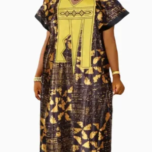 Boubou africain pour femme au design traditionnel