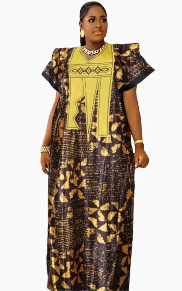 Boubou africain pour femme au design traditionnel