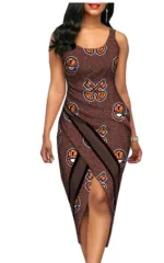 Robe africaine sexy femme élégante et moderne