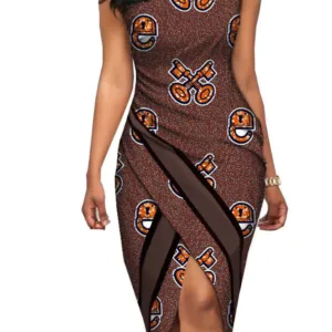 Robe africaine sexy femme élégante et moderne