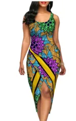 Robe africaine avec détails originaux et modernes