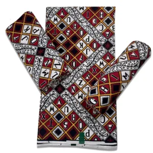 Tissu Pagne Africain traditionnel en motif Wax