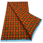 Tissu Sénégalais en motif Wax coloré et traditionnel