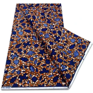 Tissu style africain Wax aux motifs colorés et vibrants