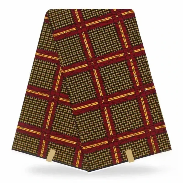 Motif Vibrant en Tissu Wax