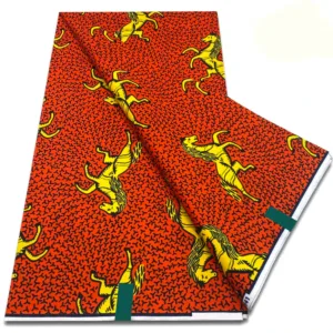 Tissu wax motif cheval