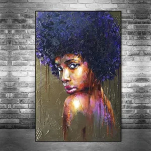 Art mural africain traditionnel en toile
