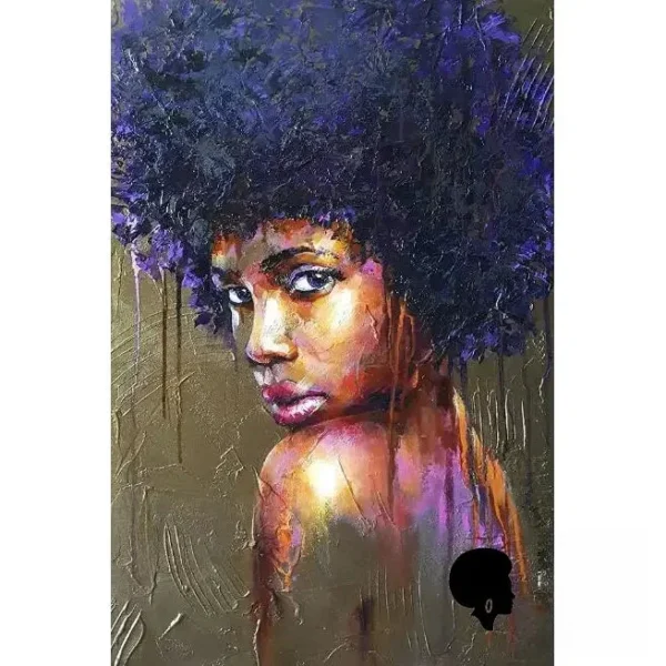 Oeuvre d'art en toile pour ambiance africaine