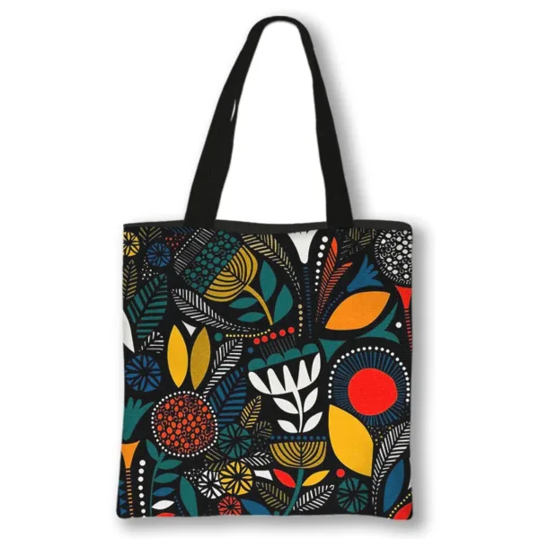 tote-bag-motif-africain-1 Tote Bag Motif Africain en tissu wax coloré
