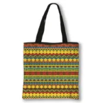 Tote Bag Wax Tribal coloré au design tribal unique