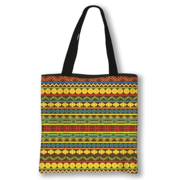 tote-bag-wax-tribal-1 Tote Bag Wax Tribal coloré au design tribal unique
