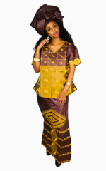 Tunique ample et élégante, inspiration africaine